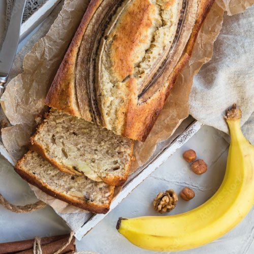 recette de banana bread avec de la whey